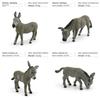 Pvc Animal Donkey Model Figurine Set With Static Design For Childrens Educational Play