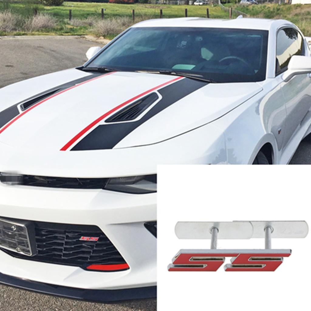 

Автомобиль 3D Chrome SS Эмблема передней решетки радиатора Металлическая наклейка для Camaro