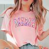 Cute Leopard Mama Crewneck Short Sleeve Tshirt Motherhood Classic Top Mom Life Shirt Pregnancy Gift Flowers Retro Mama Tshirts