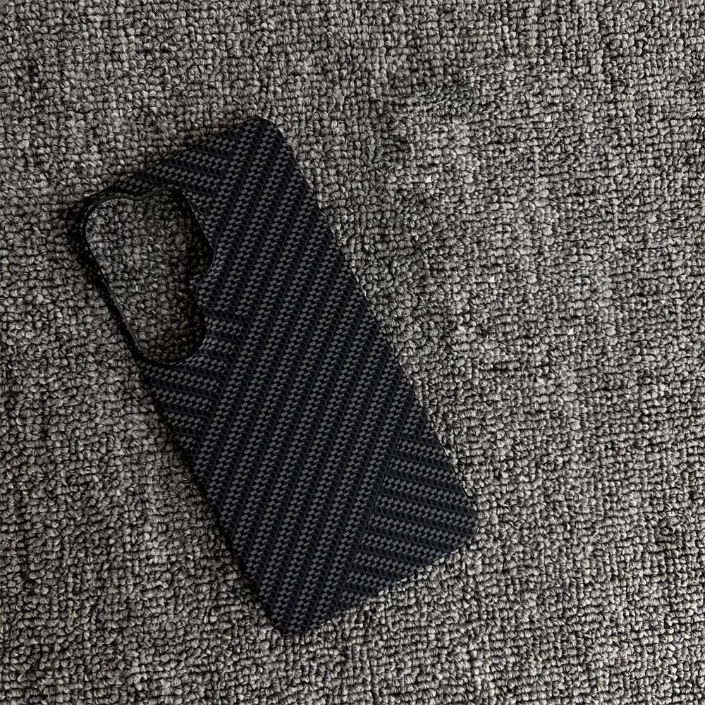 Coque de téléphone magnétique givrée rayée en sergé de Kevlar pour Samsung S26 S25 S24 Plus S23 Ultra Charge sans fil Housse fine en fibre de carbone Galaxy S24+
