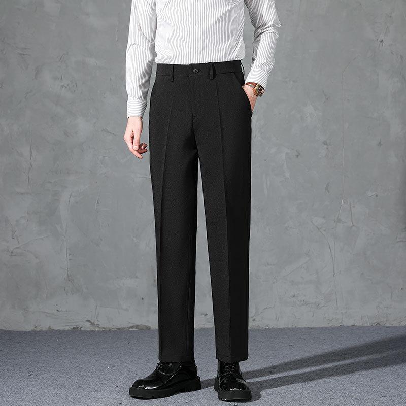 Summer men's casual pants straight loose men's business nine-point pants