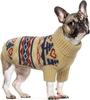 Dog Sweater Christmas S Khaki Warm Turtleneck Christmas Tree Stroller