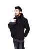 European & American Multifunctional Kangaroo Dad Hoodie: Men's Autumn/Winter Parent-Child Baby Carrier