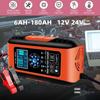 Smart Battery Maintainer 10-Amp, 24V and 12V Battery Charger Automotive W/LCD USA Car Battery Charger Pulse Jump Starter AGM/GEL