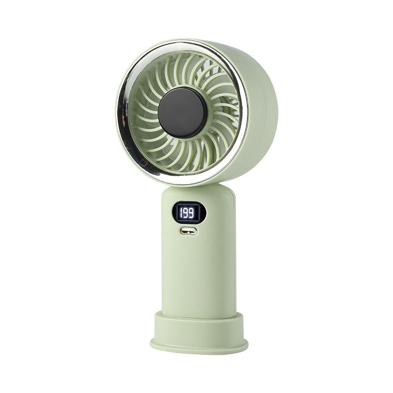Portable High-Speed USB Rechargeable Fan with Digital Display Handheld High-Speed 199 Levels