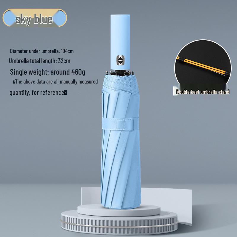 96-Rib XL Windproof Automatic Umbrella: Reinforced, UV Protected for Men & Women