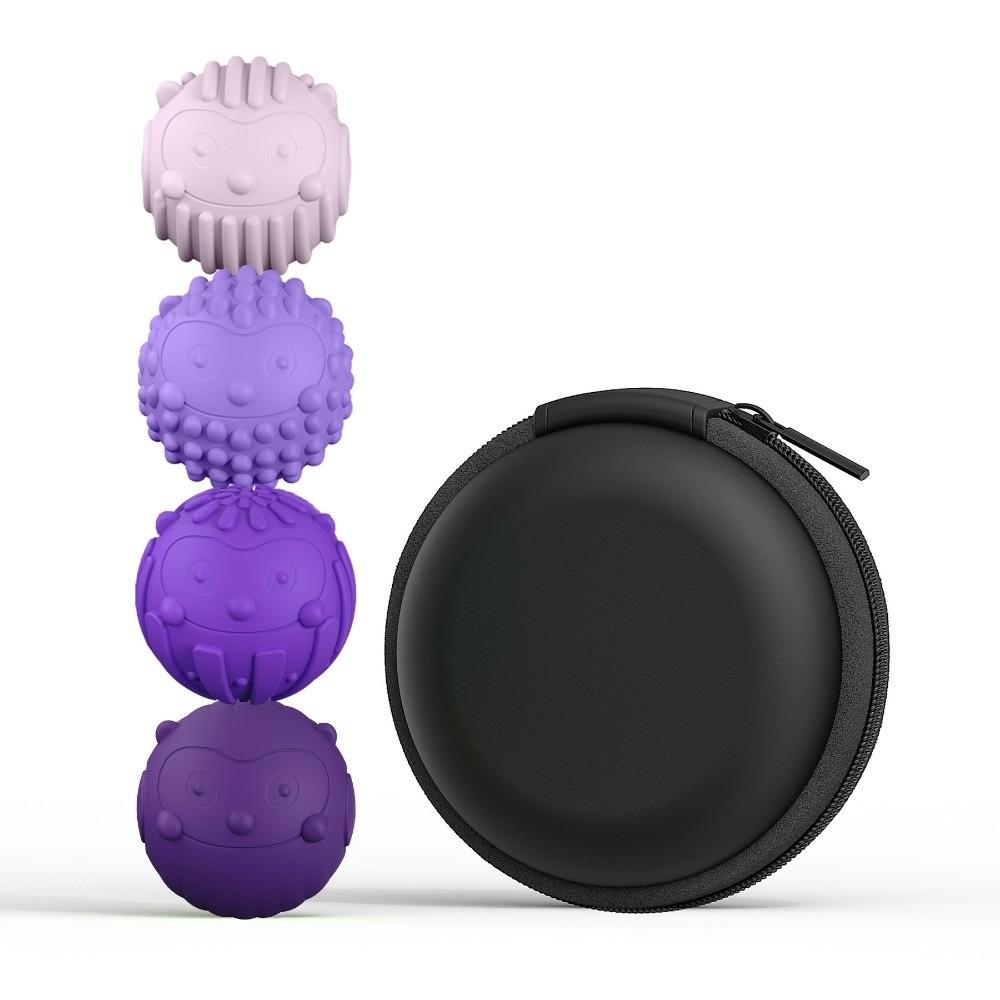 Magnetic Fidget Ball Toy Hedgehog Pattern Silicone Material Magnet Worry Balls Anti-Anxiety Stress Relief Sensory Ball Toy
