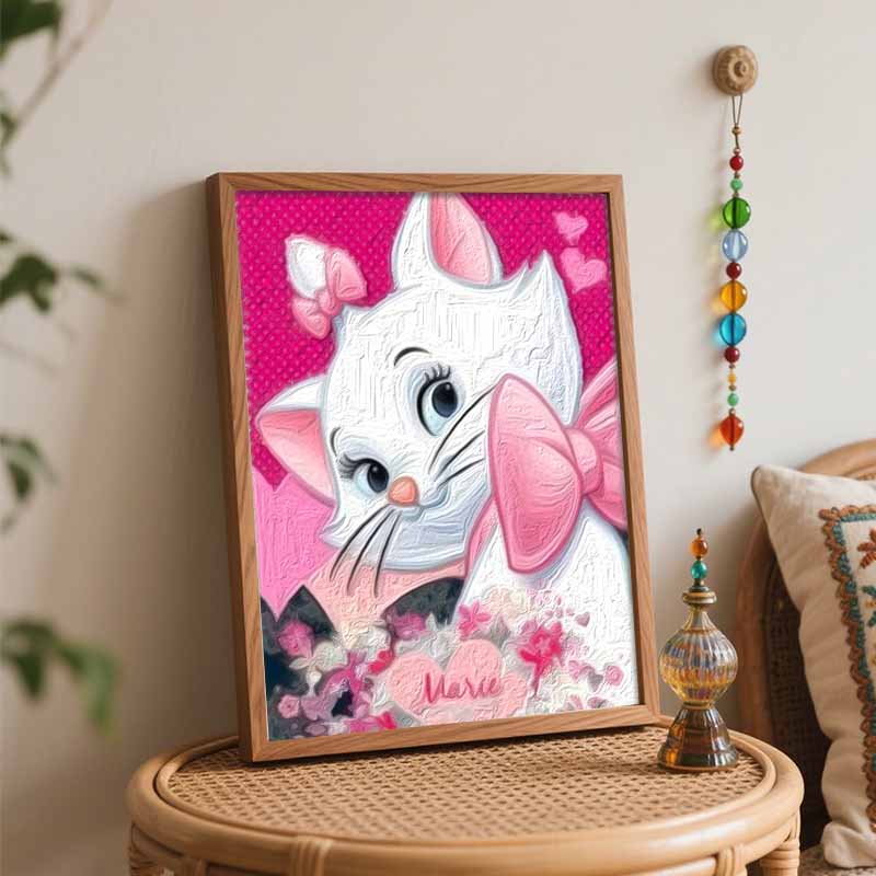 Disney Marie Cat Oil Painting Painting Art Handmade Diy Painting Home Decoration Gift