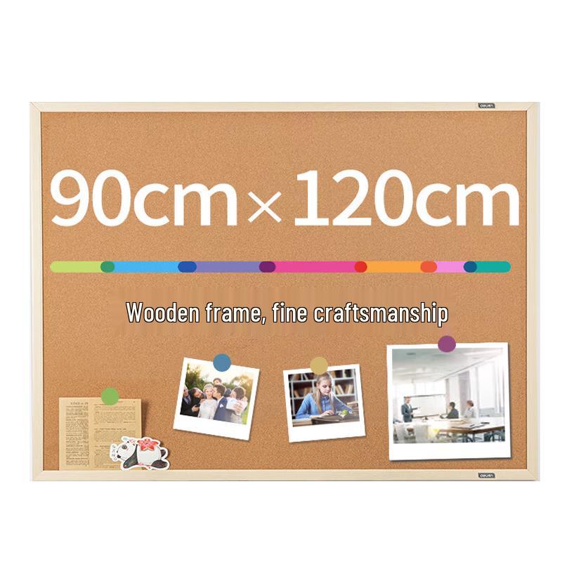 Deli 120x90cm Double-Sided Cork Message Board