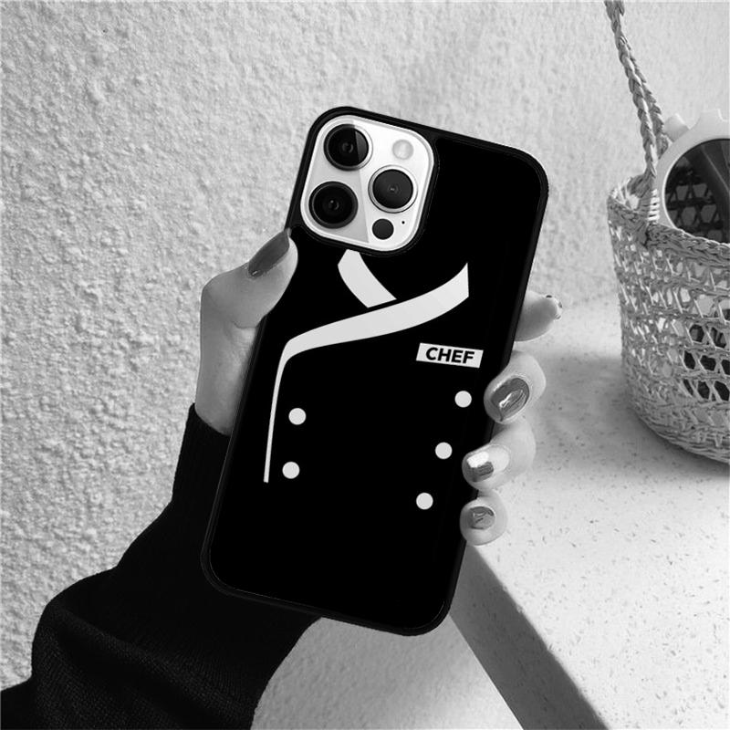 Chef's Uniform Jacket Chef Dad Phone Case for iPhone 17 Air 16 PRO MAX 15 14 PLUS 12 11 13 Back Cover Fundas coque