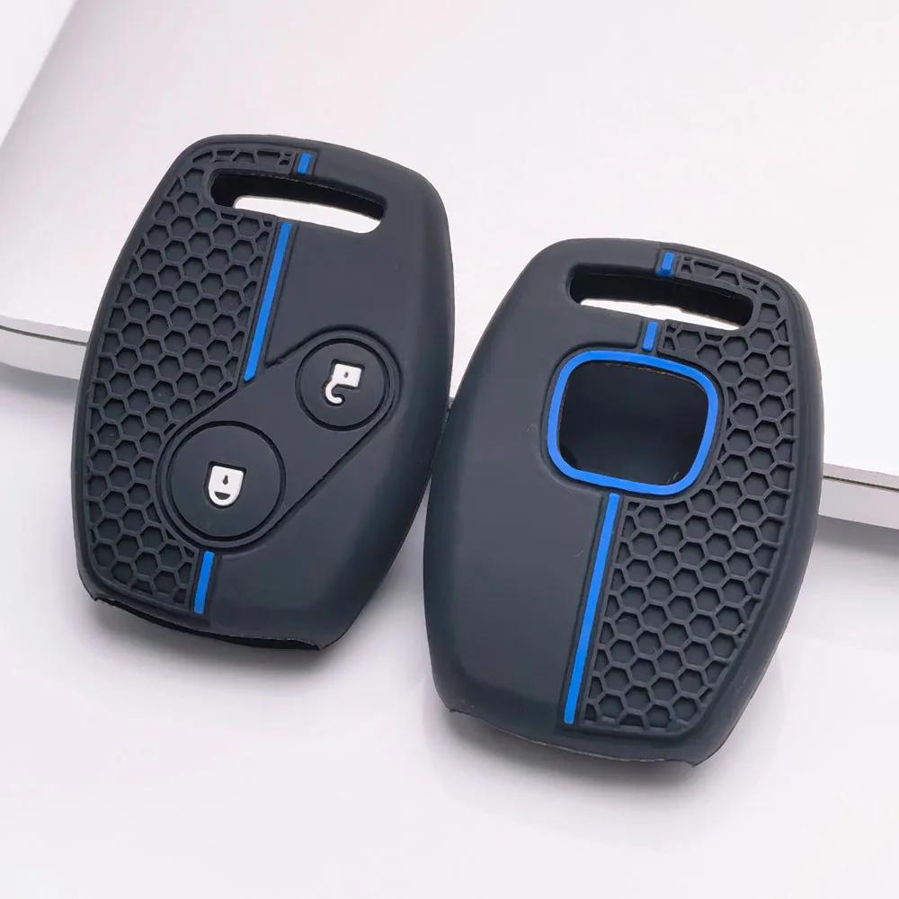 New Silicone Car Key Case Cover Remote Fob For Honda Accord 7 Jazz Frv Civic Cr-V 2008 Crz Insight Fit Srv Chord 7 Gr8 150R