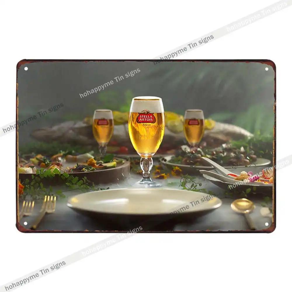Home Decor Metal Plates Signs Belgium Beer Tin Painting Decoration Bar Club Cafe Man Cave Poster Vintage Wall Art Plaque 20x30cm