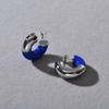 Premium Metal Light Luxury Temperament Asymmetrical Drop Glaze S925 Silver Needle Stud Earrings Autumn And Winter Must Enter Earrings Women