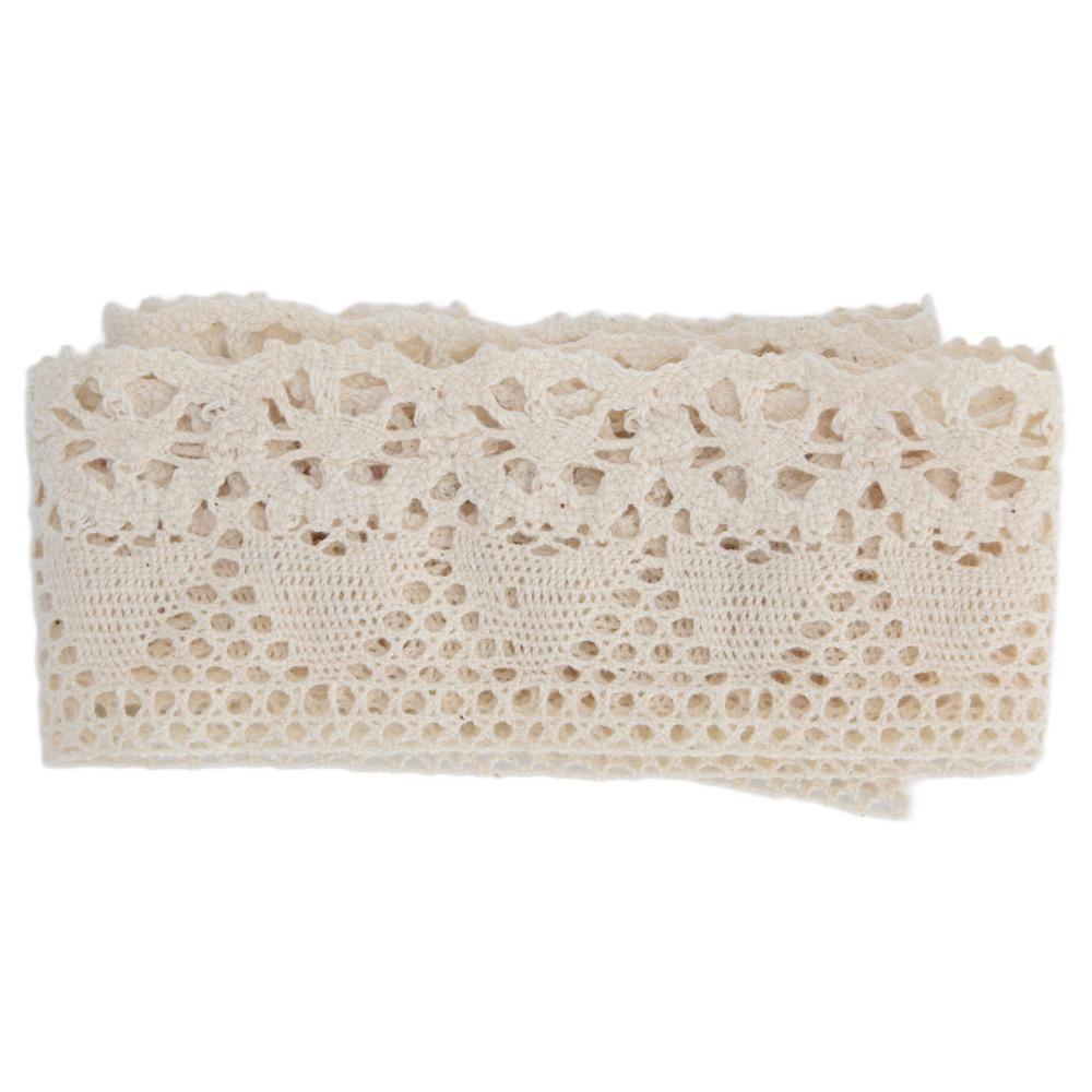 1pcs 10 Yards Length Lace Trim Sewing Cotton Thread Lace Ribbon Roll For Sewing Projects