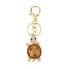Shiny Rhinestones Turtle Keychain Zinc Zinc Alloy Rhinestones Turtle Pendant  Car Key Ring
