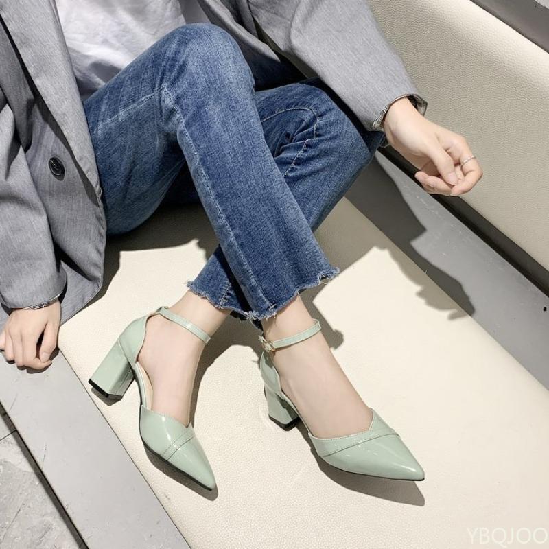 Fashion High Heeled Women's Shoes New Hollow Shallow Mouth Fashion Single Shoes Solid Color Daily Commuting Platform Zapatos Mujer