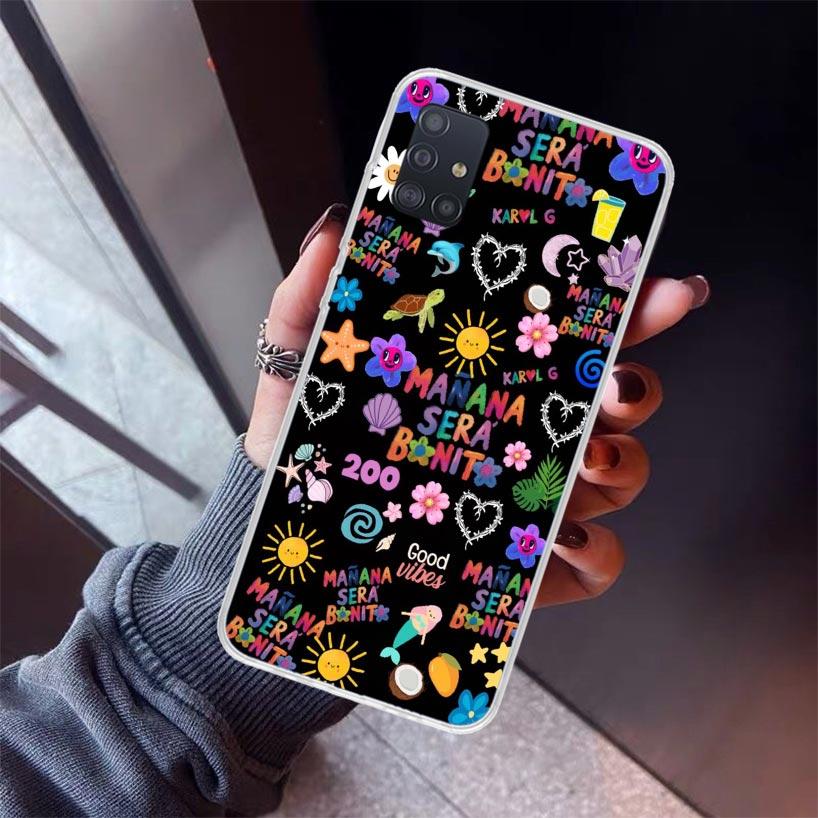 Karolg M-Manana Sera B-Bonito Phone Case For Samsung Galaxy A12 A52S A42 A32 A22 A51 A50 Note 20 Ultra 10 S10 Plus A71 A70 A31 A