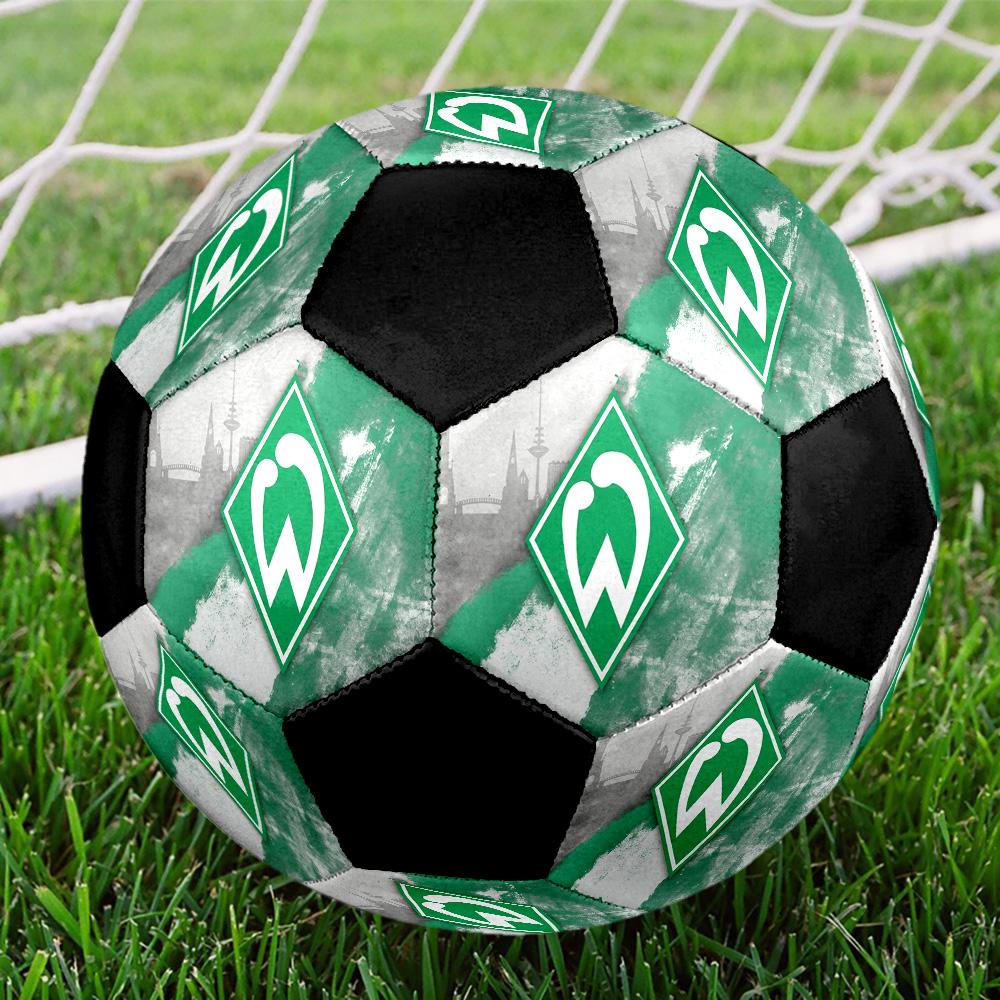 SV Werder Bremen Soccer Ball Colorful All Ages Machine Stitched PVC Competition Ready Durable High-Bounce.SIZE5