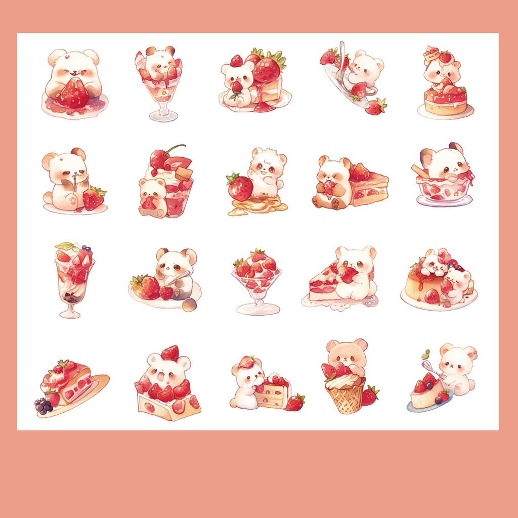 40 pcs/box Good Life Duck Album decorative stickers Self-adhesive stickers for DIY student creative stationery notebook diary