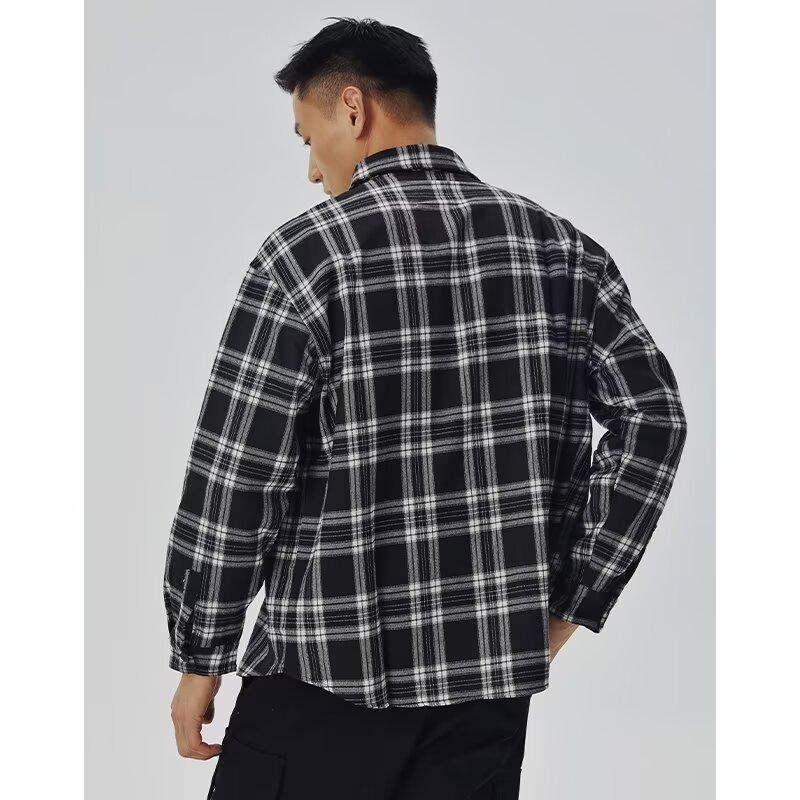 2024 Spring and Autumn Pu Handsome Coat Men's Ins High Street Fashion Brand Hong Kong Style Japanese Harajuku Style Korean Style Trendy Loose Jacket