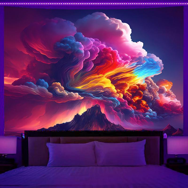 VIKAMA Surreal Fantasy Tapestry Cyberpunk Style Modern Bedroom Bedside Living Room Back Wall Home Decor Tapestry