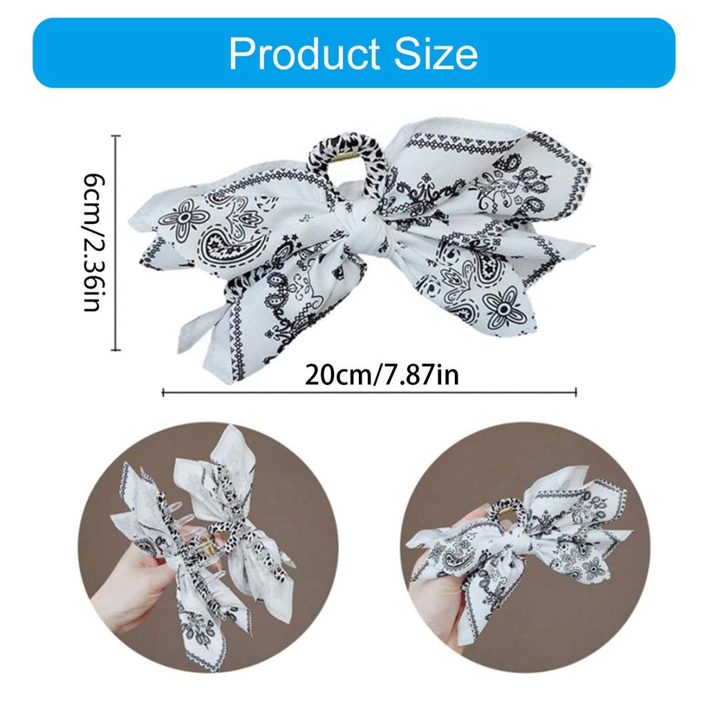 Elegant Cashew Flower Bowknot Hair Claw Clip for Women Accessories Large Punk Jaw Clamps Hairgrip Headdress for Casual