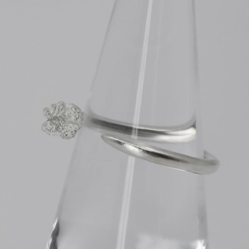 Mouvebament Ondine Coral 03 ring_Silver925