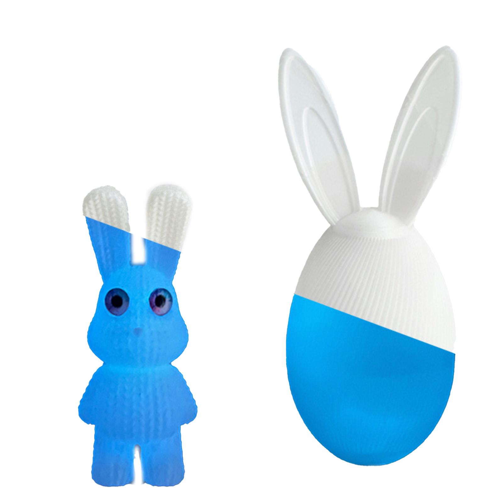 

3D Printed Easter Bunny Egg With Cute Little Bunny Inside Creative Easter Egg Decoration One Size