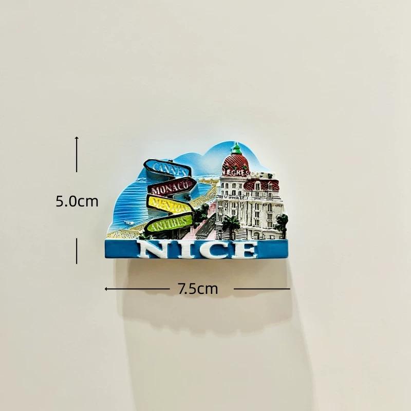 Frankreich Paris Saint Michel Berg Harz Kühlschrankmagnet Aufkleber Reise Souvenir Geschenk Landschaft Kühlschrankmagnet Heimküche Dekoration