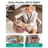 Solid Color Insulated Handbag Portable Food Thermal Box Insulated Lunch Tote  Travel