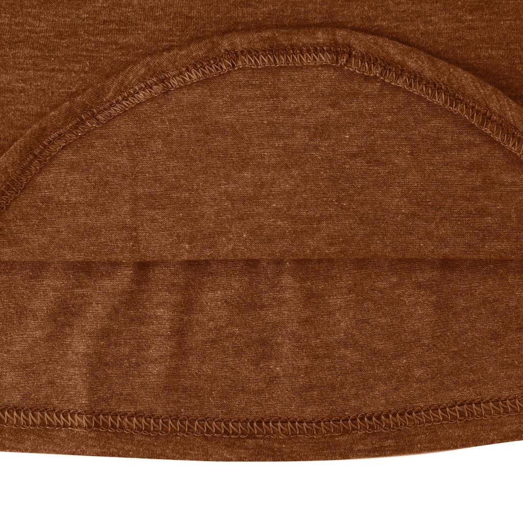 Womens Casual  Zipper Longsleeved Neck Button Tshirt Top