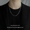 Men's Trendy Luxury Titanium Steel Snake Bone Necklace - High-End, Fade-Resistant, Fashionable Chain.