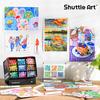 Shuttle Art Illustration Marker Alcohol Twin Tip Blender Carrying and Color Chart Perfect for Coloring and Art A Great Gift for Adults and 120-Color