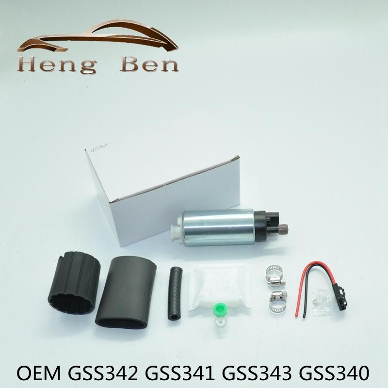 OEM GSS340 GSS341 GSS342 GSS343 High performance 500HP intank internal 255 LPH fuel pump walbro fuel pump for racing and tuning