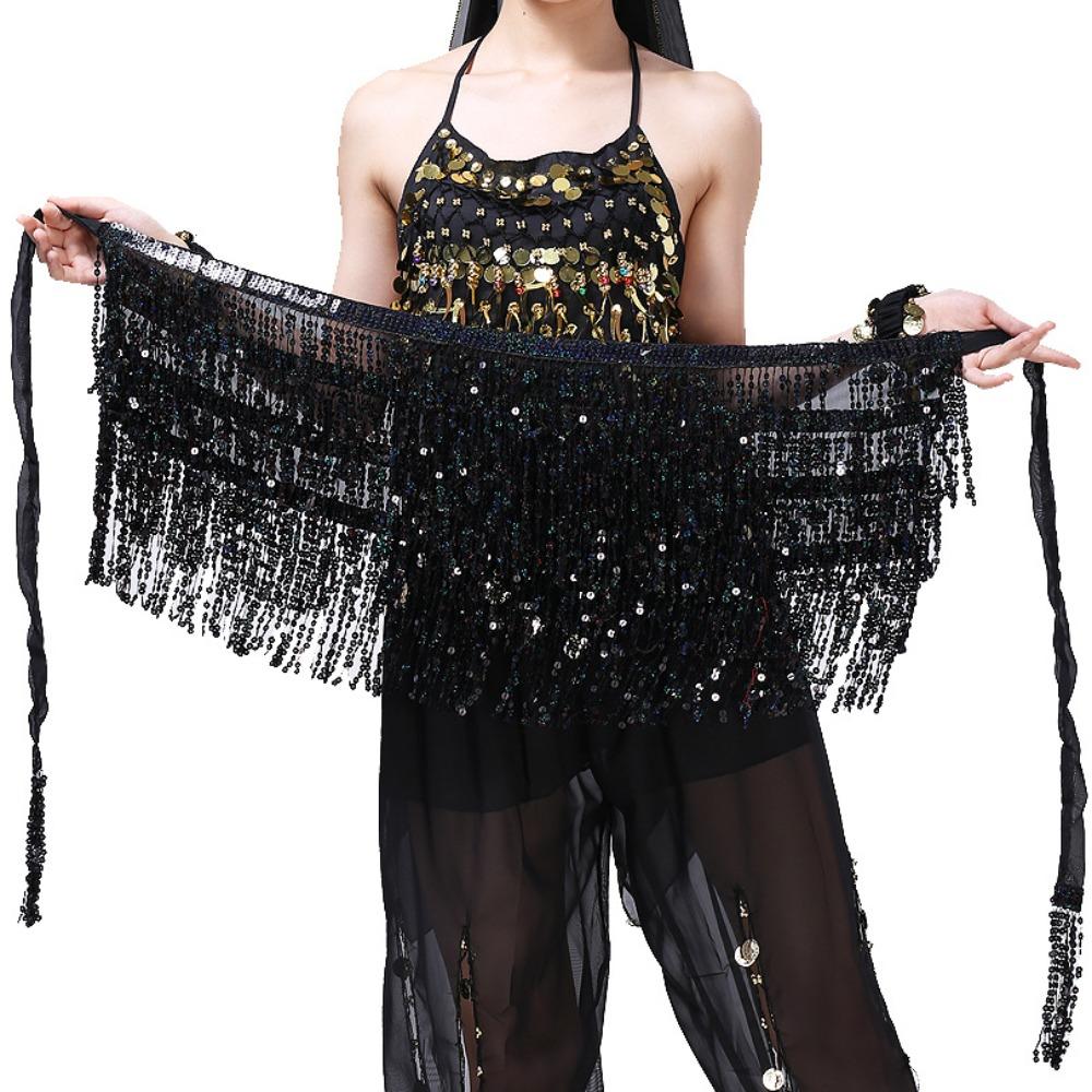 Tassel Belly Dancing Scarf Chiffon Belly Dance Costumes Fashion Belly Dance Belt Indian Dance Style4