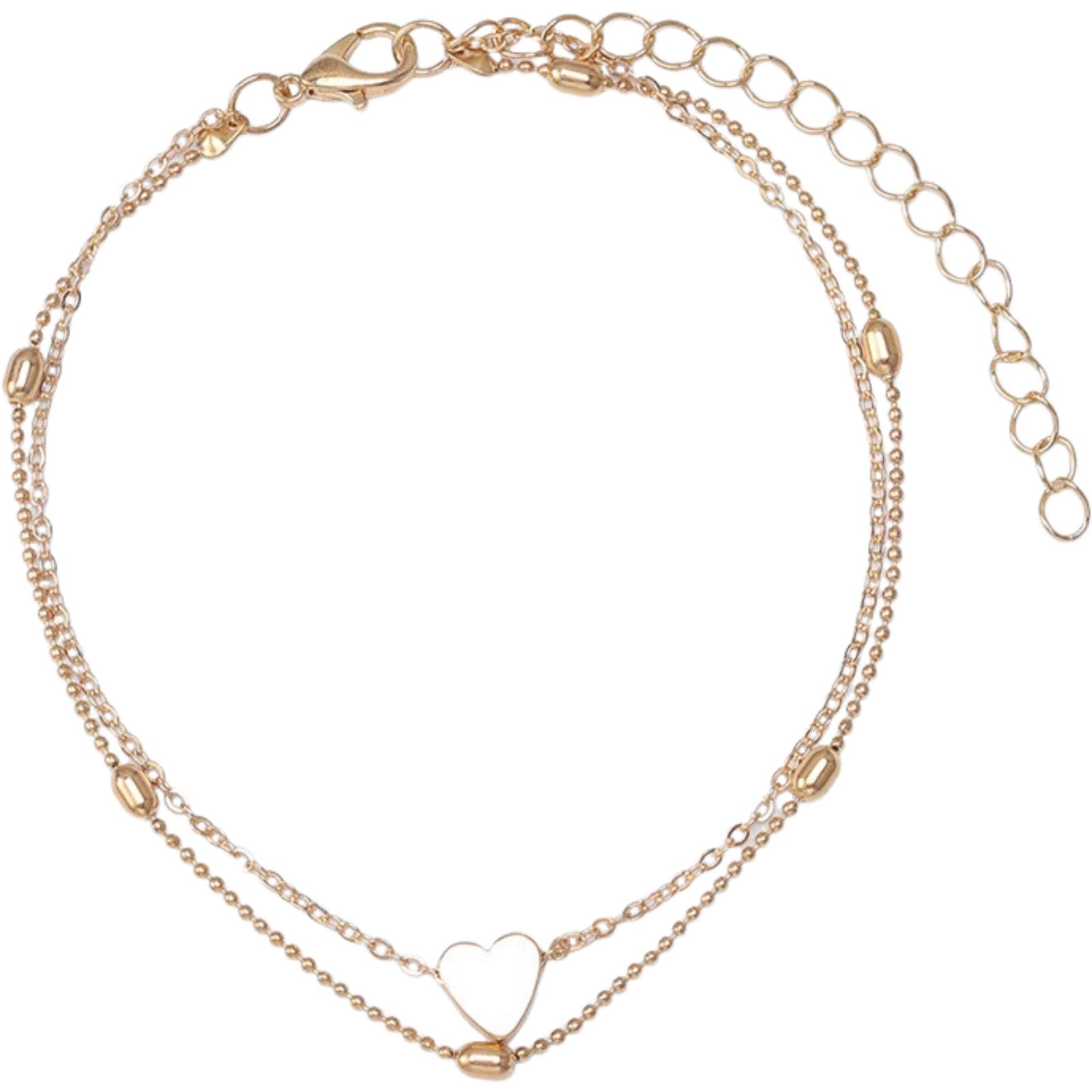 Anklet Fashion Oval Bead Chain Love Anklet Women s Foot Accessories Beach Anklet