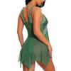 Ladies Sexy Multi-Erotic Pajamas Lace Lace Solid Color Mesh V-Neck Nightdress