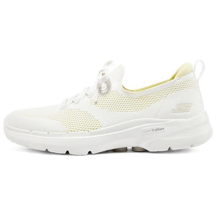 (WMNS) Skechers Go Walk 6 Hyper Burst  White Yellow  Women s 896136-WLM EU 35