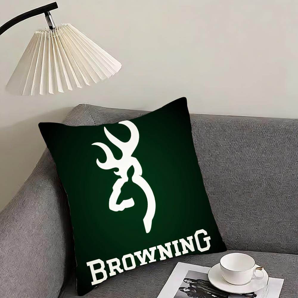 Cool BBrowningG Cushion Cover Pillowcase Ultra Soft Skin Friendly Fabric Cloud Like Comfort  Concealed Zipper