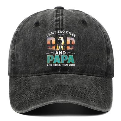 Verstellbare DAD Personalisierte Bedruckte Baseballkappe Street Casual Stil Outdoor Sonnenschutzhut Atmungsaktiv und Bequem