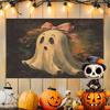 Ghost with a Cup Background Cloth Hanging Cloth Bedroom Bedside Decorative Wall Cloth Rental Dormitory Tapestry