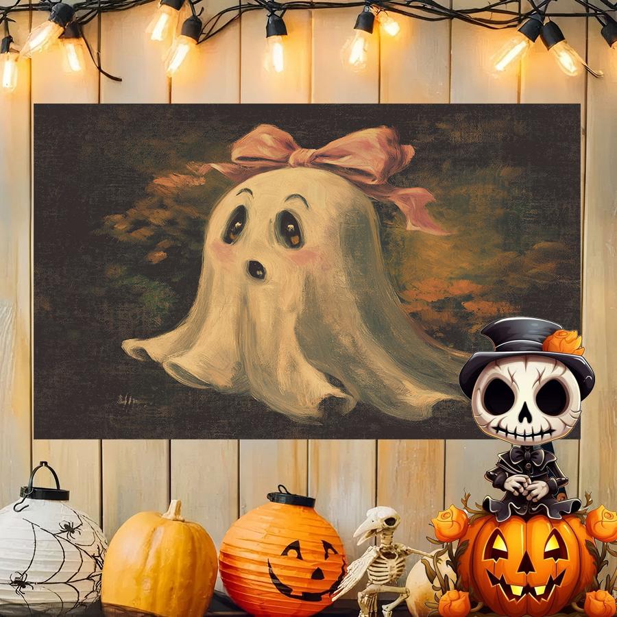 Ghost with a Cup Background Cloth Hanging Cloth Bedroom Bedside Decorative Wall Cloth Rental Dormitory Tapestry