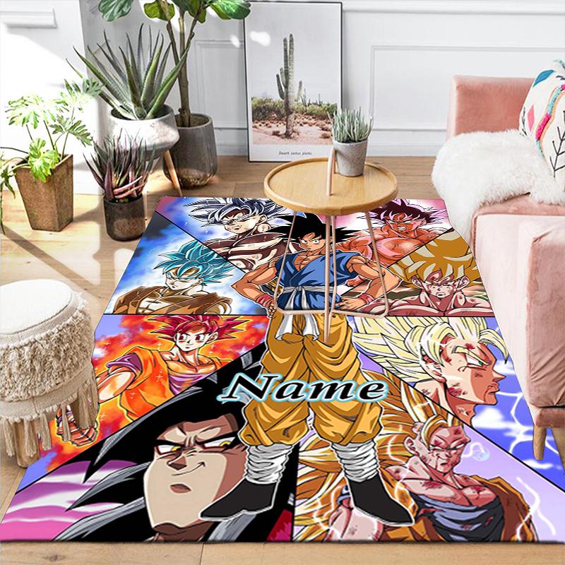 Custom 1Pc Super Saiyan Artwork Rug Office Carpet Indoor Outdoor Entrance Doormat Nonslip Soft And Comfortable Living Room D291541