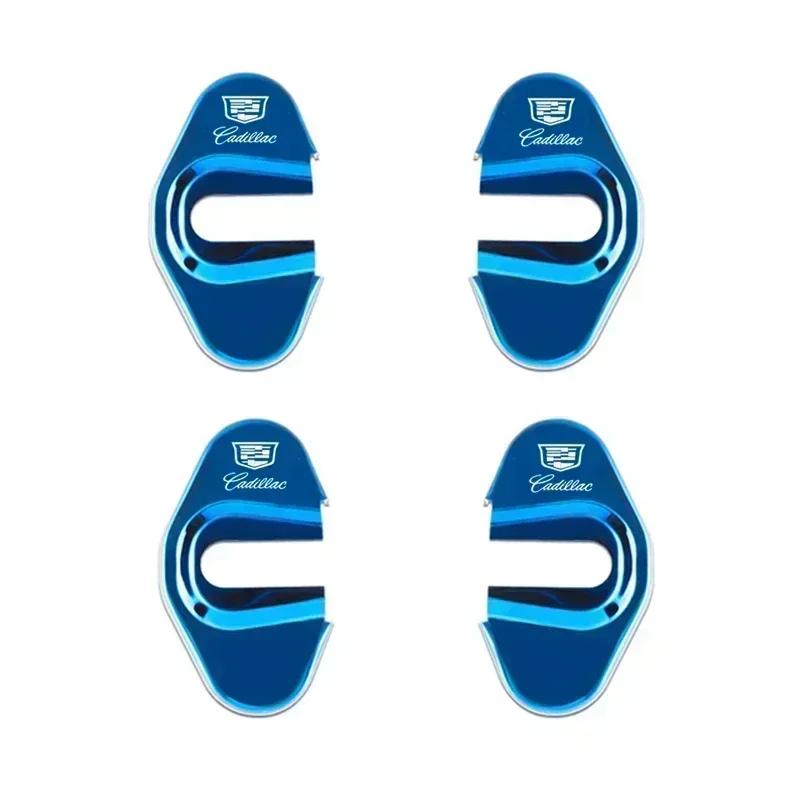 4Pcs Car Logo Door Lock Protector Stickers for Cadillac CTS CT4 CT5 CT6 XT4 XT5 XT6 Anti-Rust Cover Accessories svagd99