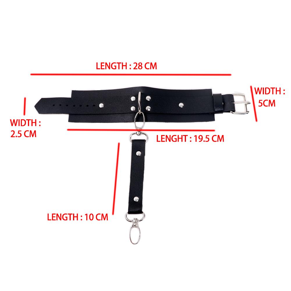 Women Sexy Thigh Garter Leather Lingerie Leg Harness Bdsm Bondage Lingerie Fetish Handcuffs Clothing Festival Rave Outfit Garter