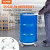 2PCS 55 Gallon Heavy Duty Drum Dolly, 1000 Lbs Load Capacity, Barrel Dolly Cart Drum Caddy, Non Tipping Hand Truck Capacity Dollies with Steel Frame 4