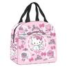 Hello Kitty Lunch Bag Large Capacity Rice Bag Bento Bag Tote Bag Waterproof Lunch Box Insulation Bag