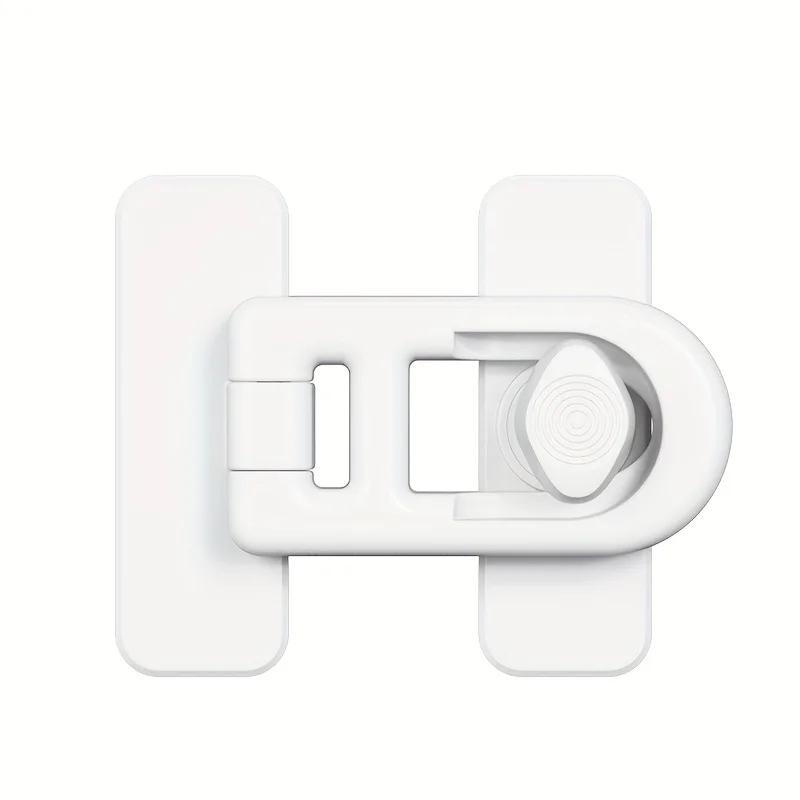 Easy-Install White Fridge & Freezer Door Lock  Bedroom Door Lock Rotate Without Drilling Holes No Tools or Drilling Required