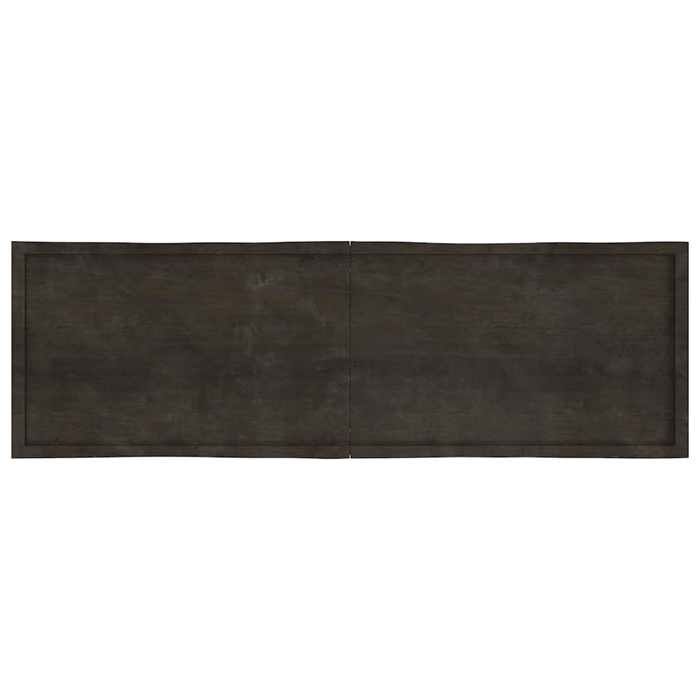 VidaXL Dessus de table bois chêne massif traité bordure assortie 364051