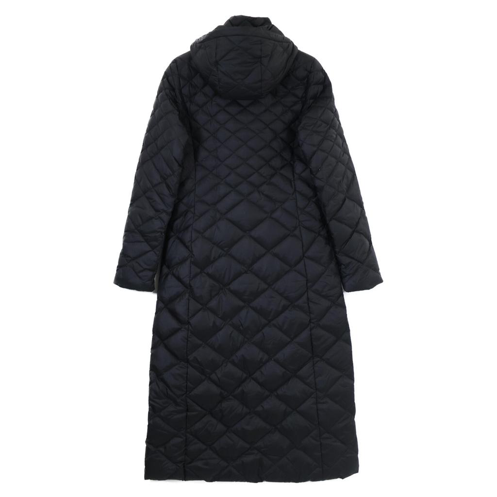 The North Face Black Hooded Quilted Long Down Coat 550 Fill Coat XS blackUsed